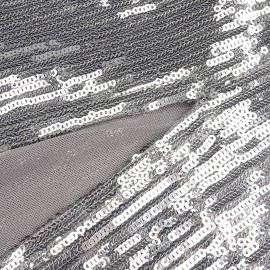 Silver Paillette Dress High Grade Light Luxury Evening Dress Bride Toast Dress Sexy Backless Dress Women
