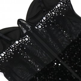 Velvet Sequined Party Dress Dress Rhinestone Strap Dress Sheath Dress Women