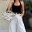 Women Clothing Solid Color Simple High Waist Wide Leg Straight Trousers