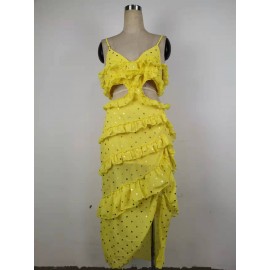 Dress Sequined Thailand Sanya Seaside Holiday Travel Beach Maxi Dress