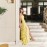 French Tight Waist Yellow Tube Top Dress Holiday Backless Summer Ruffles Women Clothing Tight Waist