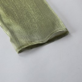 Long Sleeve Mesh High Grade Green Sheer Long Sleeve Waist Controlled Lace up Cardigan Shirt Women Sexy Shirt Top