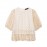 Women Clothing Summer Hollow Out Cutout Crochet Stitching Design Chic Short Sleeve Top