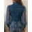 Women Spring Summer Autumn V neck Lace Long Sleeve Top