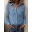 Women Spring Summer Autumn V neck Lace Long Sleeve Top
