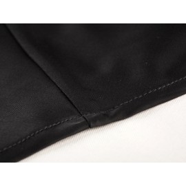 Women Clothing Drawstring Satin Trousers High Waist Solid Color Wide Leg Pants