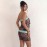 Summer Women Sequined Sexy Leopard Print Hollow Out Cutout out Tube Top Dress