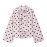 Women Clothing French Polka Dot Sleeve Top Back Bow Design Blouses