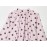 Women Clothing French Polka Dot Sleeve Top Back Bow Design Blouses