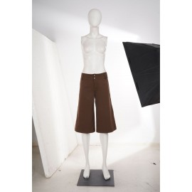 Retro Casual Pocket Maillard Low Waist Straight Short Pants Street Lazy Drooping Wide Leg Pants