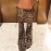 Summer Women Clothing Sexy Low Waist Leopard Print Slim Fit Wide Leg Pants for Women