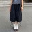 College Simple Loose Bud Shaped Pants Elastic Waist Drawstring All Match Middle Pants Retro Street Casual Pants Women