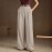 Summer Office Straight Old Money High Waist Drooping Casual Work Pant High Sense Wide Leg Slimming Women Pants(No Belt)