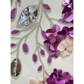 Star Graceful Fashionable Heavy Industry Beads Diamond Short Sleeve Slim Mid Length Dress
