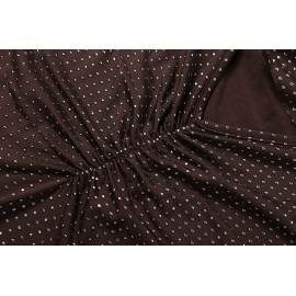 Summer Women Sexy Big Backless Dress Shiny Surface Sexy Swing Collar Sheath Dress