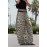 Women Clothing Animal Pattern Printing Wide Leg Laced Pants