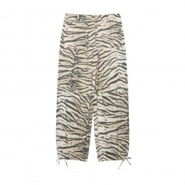 Women Clothing Animal Pattern Printing Wide Leg Laced Pants