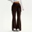 Faux Two Piece Lace up Trousers Women High Waist Slimming Irregular Asymmetric Two Piece Set Pants