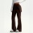 Faux Two Piece Lace up Trousers Women High Waist Slimming Irregular Asymmetric Two Piece Set Pants