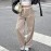 Casual Office Faux Two Pieces Contrast Color Drawstring Bottoms Women Clothing Summer
