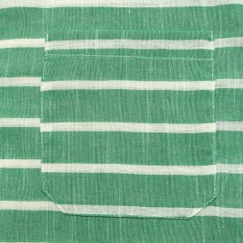 Casual Fresh Air Polo Collar Stripes Shirt for Women