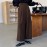 Office Retro Coffee Color Small Slim Fit Women Pants Light Luxury Wide Leg Design Loose Straight Casual Pants