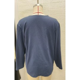 Spring Autumn Cotton Linen Casual Cardigan Long Sleeved
