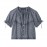 Women Clothing Summer Vintage Bow Embroidery Loose Short Sleeve Shirt