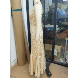 Women Clothing Party Evening Dress Sexy Chiffon Stitching Sequ Dress