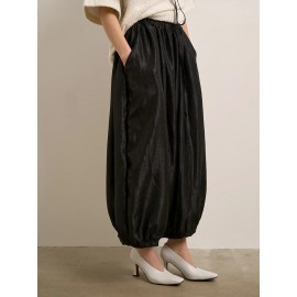 Bloomers Summer Streamer Trend Lazy Loose Casual Long Chiffon Pants