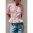 Sweet Girlish Age Reducing Plaid Puff Sleeve Shirt Waist Tight Ruffle Swing Top