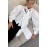 French Royal White Shirt Women Cotton Puff Sleeve Bow Lace up Waist High Grade Long Sleeve Top