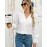 Early Autumn French White V neck Lace Shirt Women Summer High Grade Niche Shirt Long Sleeved Top