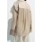 Women Clothing Summer Embroidered Pocket with Stand Collar Long Sleeve Shirt Top
