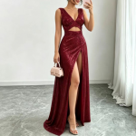 Sequined Twisted Irregular Asymmetric Dress Sleeveless Shiny Dress Cocktail Niche Dress