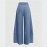 Women Figure Flattering Culotte Slim Wide Leg Design Loose Casual Pants