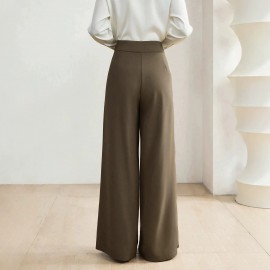 Retro Slimming Light Luxury Wide Leg Design Loose Casual Pants High Waist Mopping Drooping Straight Pants