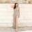 Women Elegant Halter Backless Split Drilling Dress