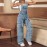 Women Clothing Denim Suspender One Piece Trousers