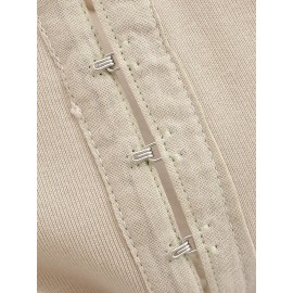 Early Autumn Long Sleeves French Sweet V neck Stitching Waist Seal Bishop Sleeves Top