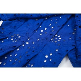 Women Hollow Out Cutout Embroidered Top