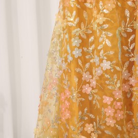 Seaside Vacation Maxi Dress Summer Embroidered Halter Light Luxury High Grade Slim Dress Women