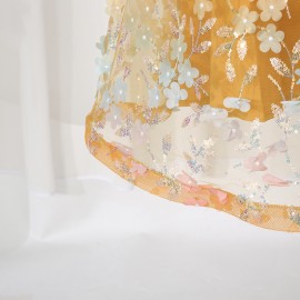 Seaside Vacation Maxi Dress Summer Embroidered Halter Light Luxury High Grade Slim Dress Women