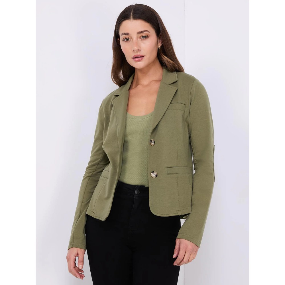 2-Button French Terry Blazer