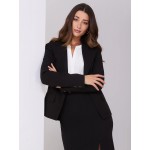 One-Button Blazer With Flap Pockets
