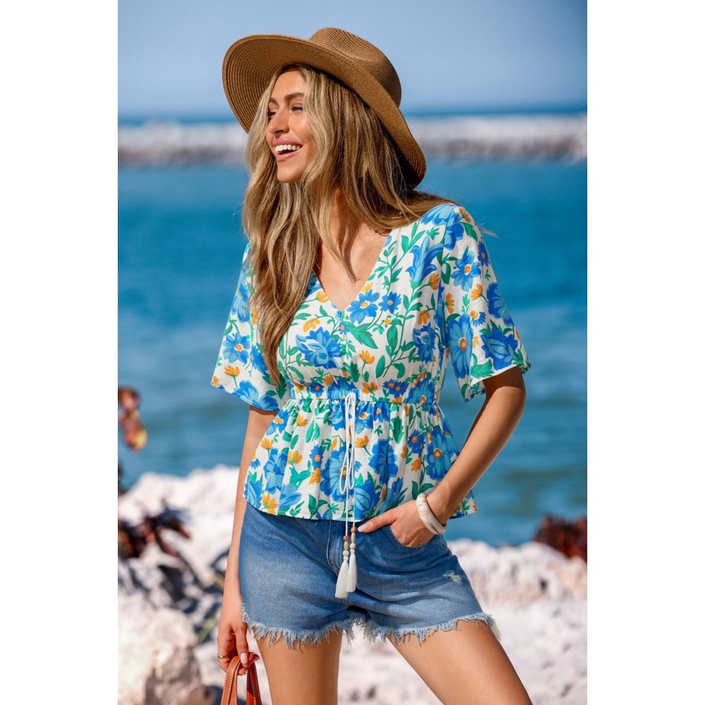 A Little Extra Floral Top