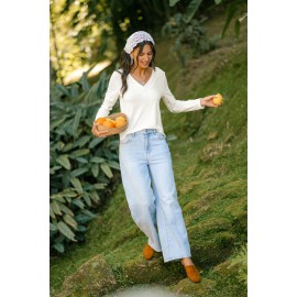 Almost Autumn White Top