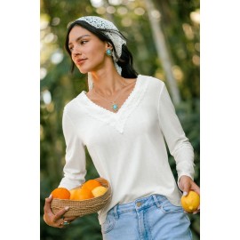 Almost Autumn White Top