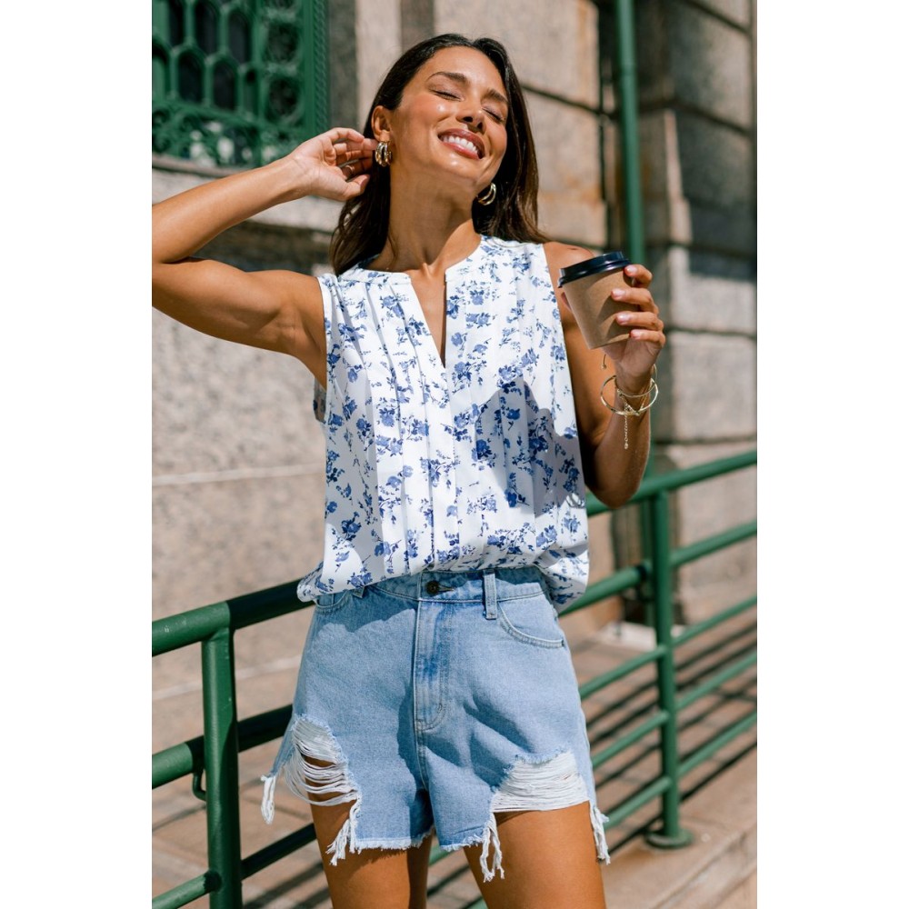 Beachside Inn Floral Top