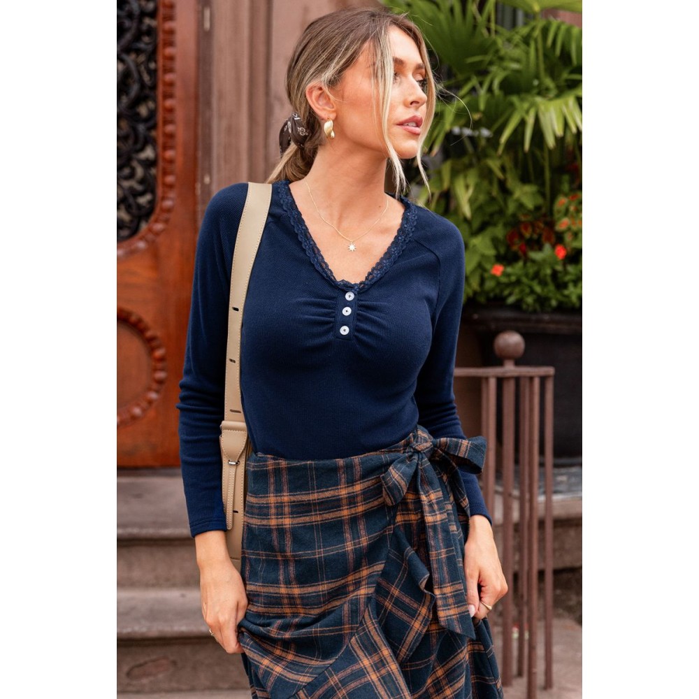 Bella Navy Top